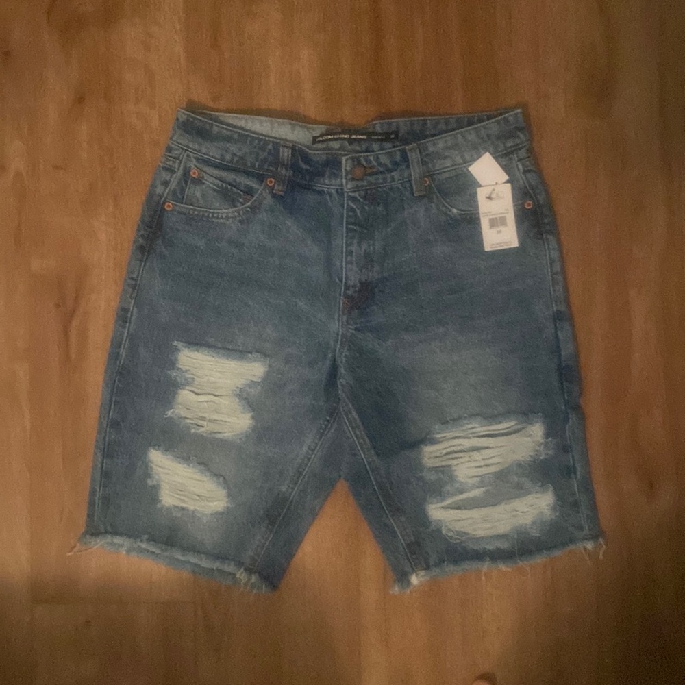 Bermuda fit denim shorts